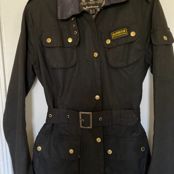❤️Barbour International Waxed Jacket XS - Picture 2 of 8